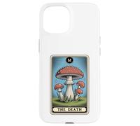 La carta dei tarocchi della morte Amanita Muscaria Fly fungo agarico Custodia per iPhone 15