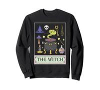 La Carta dei tarocchi della Strega mistica Strega occulta Magica Wiccan Felpa