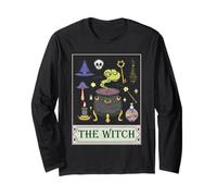 La Carta dei tarocchi della Strega mistica Strega occulta Magica Wiccan Maglia a Manica