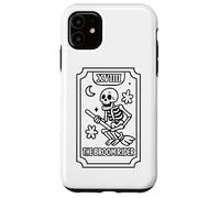 La carta dei tarocchi dello scheletro di Broomrider Custodia per iPhone 11