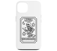 La carta dei tarocchi dello scheletro di Broomrider Custodia per iPhone 13