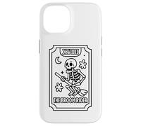 La carta dei tarocchi dello scheletro di Broomrider Custodia per iPhone 14