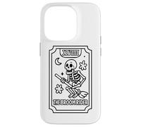 La carta dei tarocchi dello scheletro di Broomrider Custodia per iPhone 14 Pro