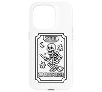 La carta dei tarocchi dello scheletro di Broomrider Custodia per iPhone 15 Pro