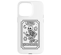La carta dei tarocchi dello scheletro di Broomrider Custodia per iPhone 15 Pro Max