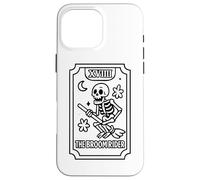 La carta dei tarocchi dello scheletro di Broomrider Custodia per iPhone 16 Pro Max