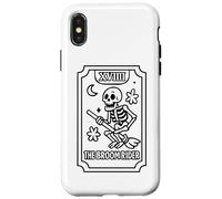 La carta dei tarocchi dello scheletro di Broomrider Custodia per iPhone X/XS