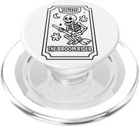 La carta dei tarocchi dello scheletro di Broomrider PopSockets PopGrip per MagSafe