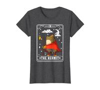 La Carta dei Tarocchi Eremita Maglietta, Donna, Grigio Scuro, L