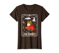 La Carta dei Tarocchi Eremita Maglietta, Donna, Marrone, XS