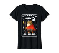 La Carta dei Tarocchi Eremita Maglietta, Donna, Nero, L