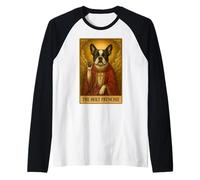 La Carta dei tarocchi Holy Frenchie Bulldog Francese Maglia con Maniche Raglan