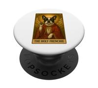 La carta dei tarocchi Holy Frenchie Bulldog francese PopSockets PopGrip Adesivo