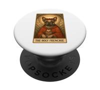 La carta dei tarocchi Holy Frenchie Bulldog francese PopSockets PopGrip Adesivo