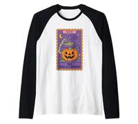 La Carta dei tarocchi Jack-O'-Lantern XVII Maglia con Maniche Raglan