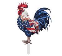 La carta Gallo del Giorno dell'Indipendenza trasmette la libertà e il coraggio. È perfetto per il tuo giorno dell'indipendenza e diventerà al centro dell'attenzione di tutti NTf309 (C, 25 cm)