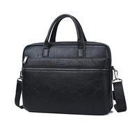 La cartella degli uomini Bag per l'alta qualità ufficio in pelle fatti a 13.3 borsa a tracolla portatile uomo d'affari Bag" per la scuola/Viaggi/donne/uomini,3105-3 nero