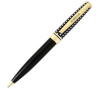 La carterie 76000801 penna sfera retrattile serie Black & Gold con messaggio su Clip Isabelle