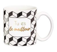 LA CARTERIE Draeger - Tazza Originale - Tazza da tè da offrire in Regalo ai propri Cari - Tazza da caffè in fine Porcellana - 350 ml 8 cm di Diametro x 8,5 cm di Altezza Sei Il Migliore