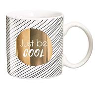 LA CARTERIE Draeger - Tazza Originale - Tazza da tè da offrire in Regalo ai propri Cari - Tazza da caffè in fine Porcellana - 350 ml 8 cm di Diametro x 8,5 cm di Altezza Just be Cool