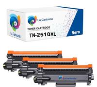 LA CARTUCCIA 3 Toner Compatibili con Brother TN2510XL TN-2510XL con Chip 3.000 copie per DCP L2620DW L2627DWE L2627DWXL L2660DW L2665DW HL L2400DWE L2445DW MFC L2800DW L2827DW L2827DWXL L2835DW