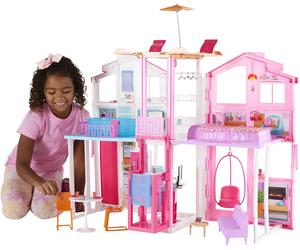 La Casa a 3 piani playset con ascensore e altalena mobili e accessori inclusi