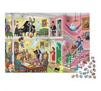 La casa aperta di Haunted Mansion Puzzle in Legno Impermeabile DIY Puzzles Da 1000 Pezzi Regali Per Adulti Divertenti Giochi Educativi