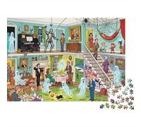 La casa aperta di Haunted Mansion Puzzle in Legno Impermeabile Puzzles Da 1000 Pezzi Regali Per Adulti Impossibili Per Decorazioni Domestiche