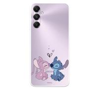LA CASA DE LAS CARCASAS Cover compatibile con Samsung Galaxy A05s ufficiale Disney Angel & Stitch Kiss per proteggere il tuo cellulare, custodia in silicone trasparente con licenza ufficiale