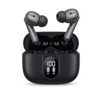 LA CASA DE LAS CARCASAS Cuffie wireless Bluetooth 5.4 | 6,5 ore di musica, custodia con display LED, ricarica USB-C in 1,5 ore. Controllo touch e assistente vocale.