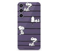 LA CASA DE LAS CARCASAS Custodia compatibile con Samsung Galaxy S23 FE Ufficiale Peanuts Snoopy Stripes per proteggere il tuo cellulare. Custodia in silicone trasparente flessibile con licenza Snoopy
