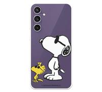 LA CASA DE LAS CARCASAS Custodia compatibile con Samsung Galaxy S23 FE ufficiale Peanuts Woodstock e Snoopy Posado per proteggere il tuo cellulare, custodia in silicone trasparente con licenza