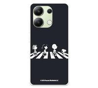 LA CASA DE LAS CARCASAS Custodia compatibile con Xiaomi Redmi Note 13 4G - Poco M6 4G Ufficiale Peanuts Personaggi Beatles. Custodia in silicone trasparente flessibile con licenza ufficiale Snoopy