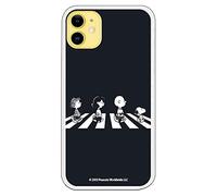 LA CASA DE LAS CARCASAS Custodia per iPhone 11 con personaggi dei Beatles Snoopy ufficiali con licenza ufficiale Peanut, in silicone flessibile