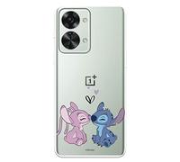 LA CASA DE LAS CARCASAS Custodia per OnePlus Nord 2T 5G ufficiale di Lilo & Stitch,Angel & Stitch Bacio per proteggere il tuo cellulare, in silicone flessibile con licenza ufficiale di Lilo & Stitch