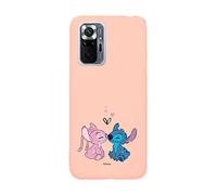 LA CASA DE LAS CARCASAS Custodia per Xiaomi Redmi Note 10 Pro Ufficiale di Lilo & Stitch Bacio Silicone Liquido Rosa per proteggere il tuo cellulare. Scegli il tipo di custodia che ti piace di più