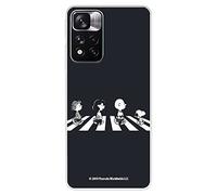 LA CASA DE LAS CARCASAS Custodia per Xiaomi Redmi Note 11-Redmi Note 11S 4G ufficiale di Snoopy Peanuts Personaggi Beatles Trasparente per proteggere il tuo cellulare
