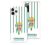 LA CASA DE LAS CARCASAS Custodia ufficiale Cordoba CF a righe per iPhone SE | Licenza ufficiale Cordoba CF · Stemma Califa · Silicone trasparente antiurto