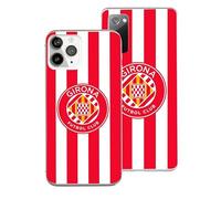 LA CASA DE LAS CARCASAS Custodia ufficiale Girona FC a righe rosse e | Licenza ufficiale Girona FC · Stemma Blanquivermell · Silicone trasparente antiurto