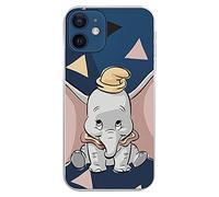LA CASA DE LAS CARCASAS Dumbo - Cover per iPhone 13 ufficiale Disney Dumbo Silhouette Trasparente, scegli il design che ti piace per il tuo iPhone 13