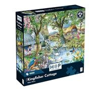La Casa dei Puzzle, Kingfisher Cottage Puzzle da 1000 pezzi, artista Robert Barry, tema edificio con tetto di paglia, 48 x 69 cm, cartone certificato FSC