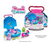 LA CASA DELLA SIRENETTA PRINCIPESSA DEL MARE GIOCO PER BAMBINA 3+ 21X14X8 CM