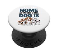 La Casa È Dove È Il Tuo Cane. Tazza Carina Per Amanti Degli PopSockets PopGrip Adesivo