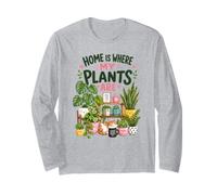 La Casa È Dove Le Mie Piante Sono Pazze. Plant Lady Maglia a Manica