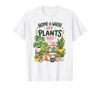 La Casa È Dove Le Mie Piante Sono Pazze. Plant Lady Maglietta