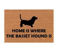 La Casa È Dove Si Trova Il Basset Hound Zerbini Di Benvenutoantiscivolozerbino Ingressoscarpe Raschiettotappetino Antiscivoloporte Esterneesternoingresso40 X 60Cm
