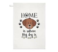 La Casa È Dove Si Trova Il Mio Cane Asciugamano Da Cucina - Cucciolo Divertente