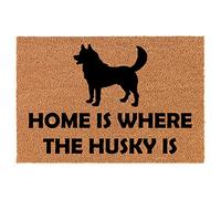 La Casa È Dove Si Trova L'Husky Tappeto Bagnolavabilezerbini Per Interniraschiafangozerbini Di Benvenutointernoesternoporta40 X 60Cm