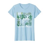 La casa è Dove Sono Le Mie Piante Scheletro del Giardiniere Maglietta, Donna, Celeste, XL