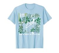 La casa è Dove Sono Le Mie Piante Scheletro del Giardiniere Maglietta, Uomo, Celeste, XXL